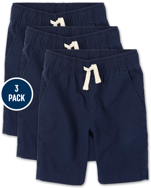 Boys Pull On Jogger Shorts 3-Pack