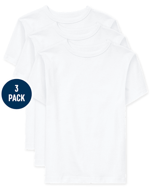 Lot de 3 t-shirts superposés de base pour garçons