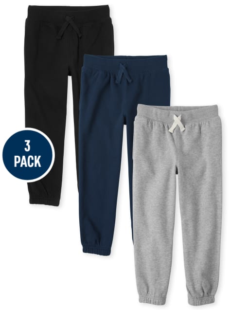 Lot de 3 pantalons de jogging en polaire pour garçon
