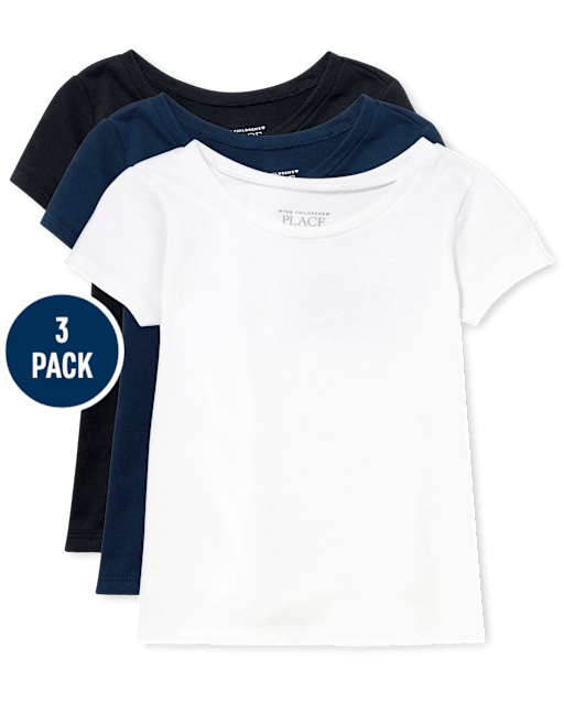 Toddler Girls Tee Shirt 3-Pack