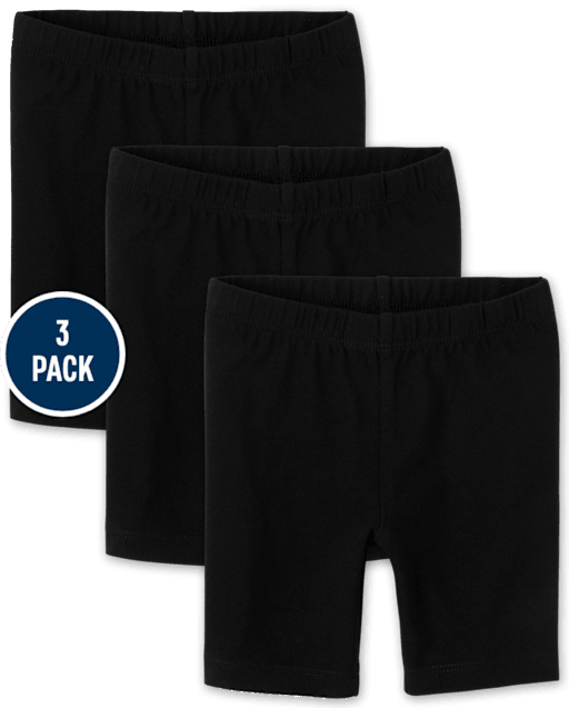 Toddler Girls Bike Shorts 3-Pack