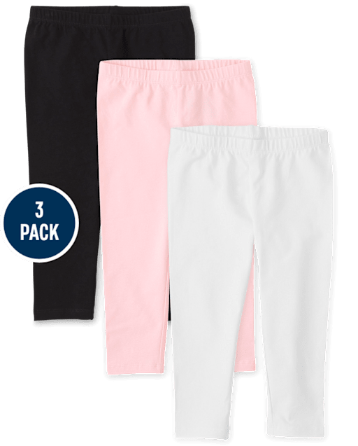 Girls Capri Leggings 3-Pack
