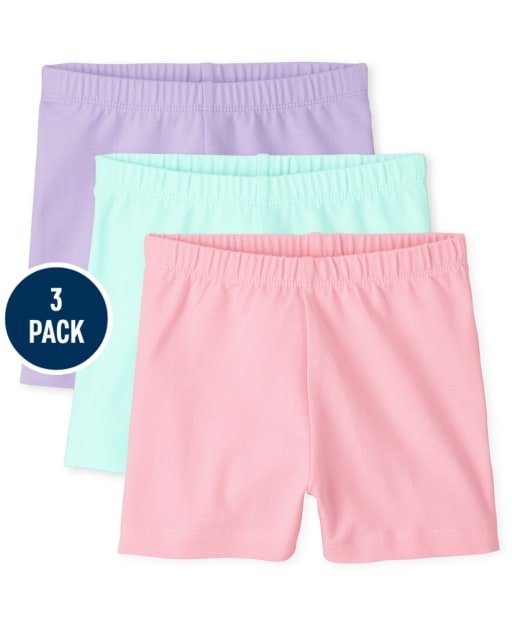 Toddler Girls Cartwheel Shorts 3-Pack