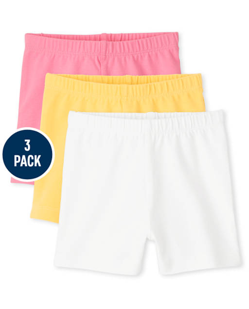Toddler Girls Cartwheel Shorts 3-Pack