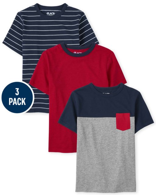 Boys Striped Top 3-Pack