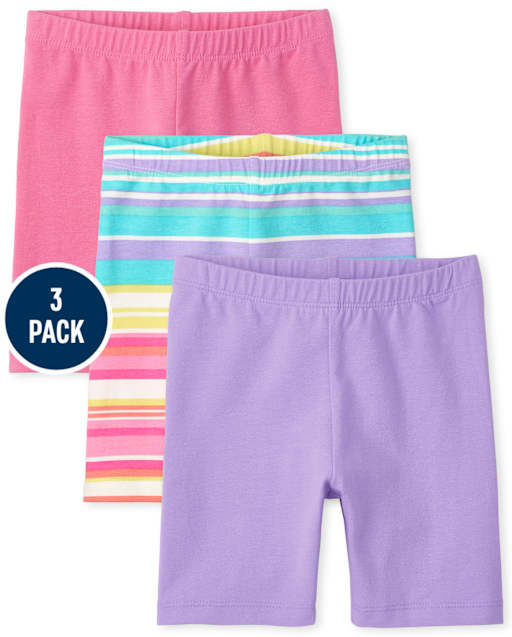 Toddler Girls Bike Shorts 3-Pack