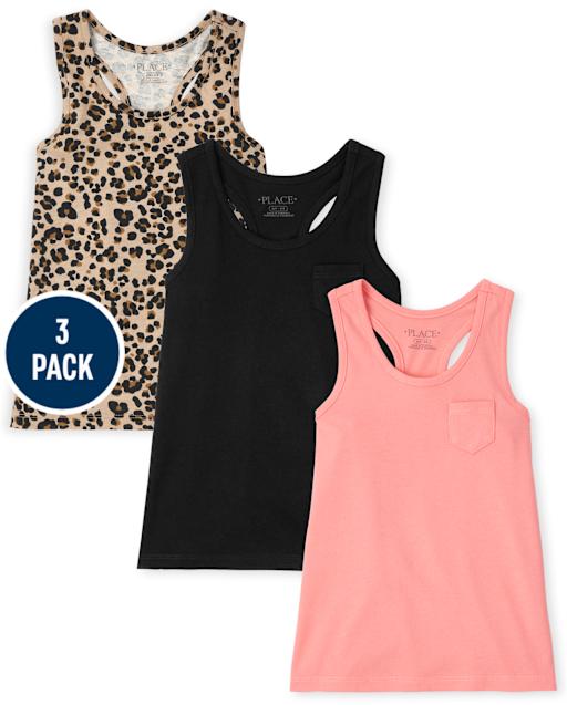 Girls Racerback Tank Top 3-Pack