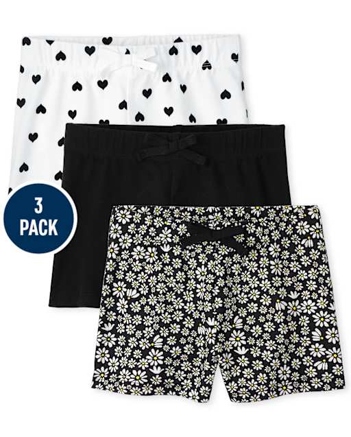 Lot de 3 shorts imprimés pour fille