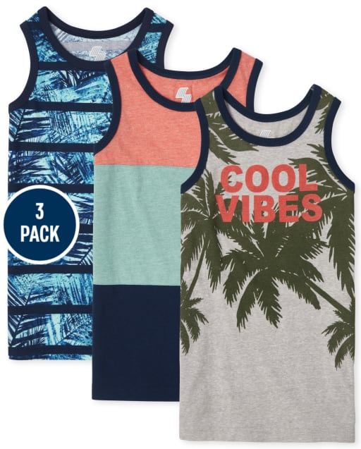 Boys Tropical Tank Top 3-Pack