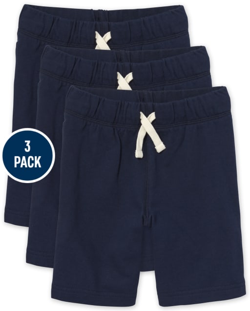 Boys Uniform Husky French Terry Shorts 3-Pack