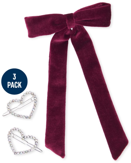Ensemble de pinces à cheveux 3 pièces pour filles