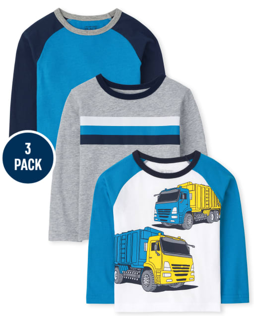 Baby And Toddler Boys Graphic Top 3-Pack