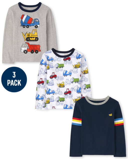 Camionero para bebés y niños pequeños, paquete de 3