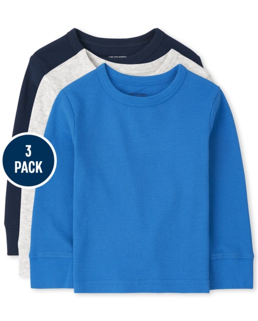 Toddler Boys Thermal Top 3-Pack