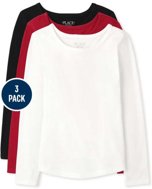 Lot de 3 t-shirts pour filles
