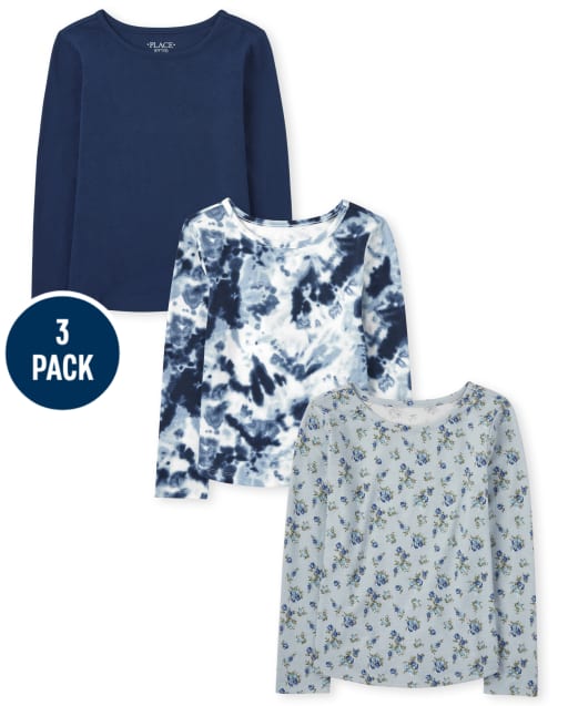 Girls Print Top 3-Pack