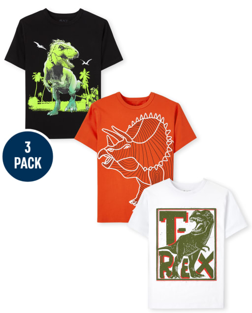 Boys Dino Graphic Tee 3-Pack