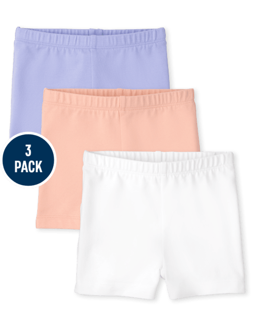 Toddler Girls Cartwheel Shorts 3-Pack