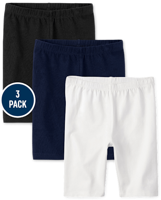 Girls Bike Shorts 3-Pack - Plus