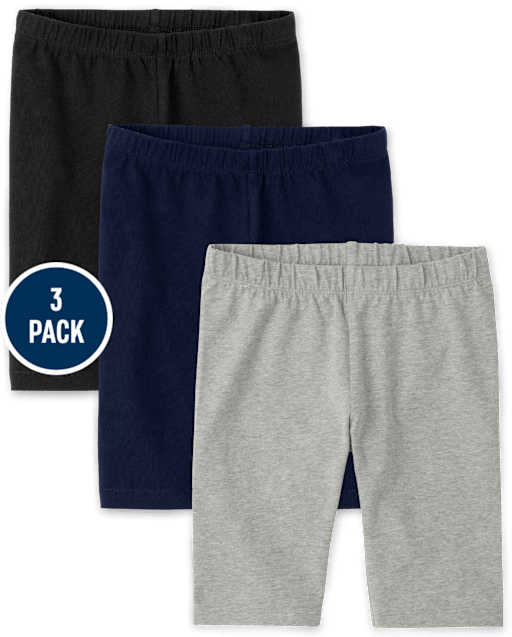 Girls Bike Shorts 3-Pack - Plus