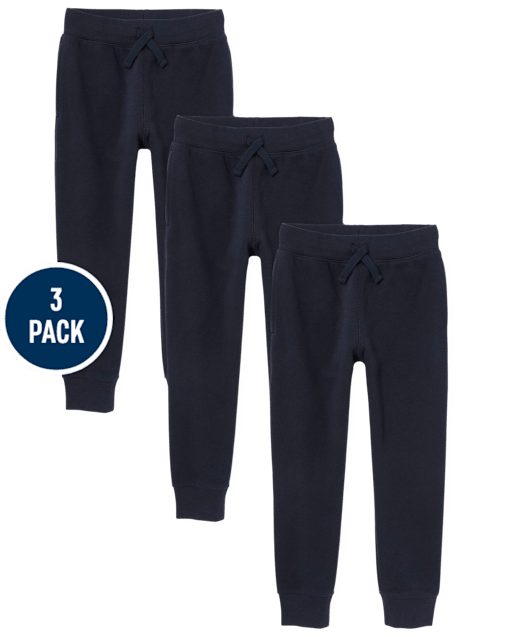 Lot de 3 pantalons de jogging en molleton pour garçon