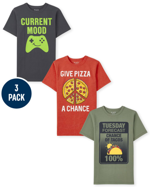 Boys Humor Graphic Tee 3-Pack