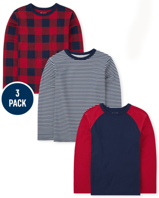 Pack de 3 tops estampados para niños