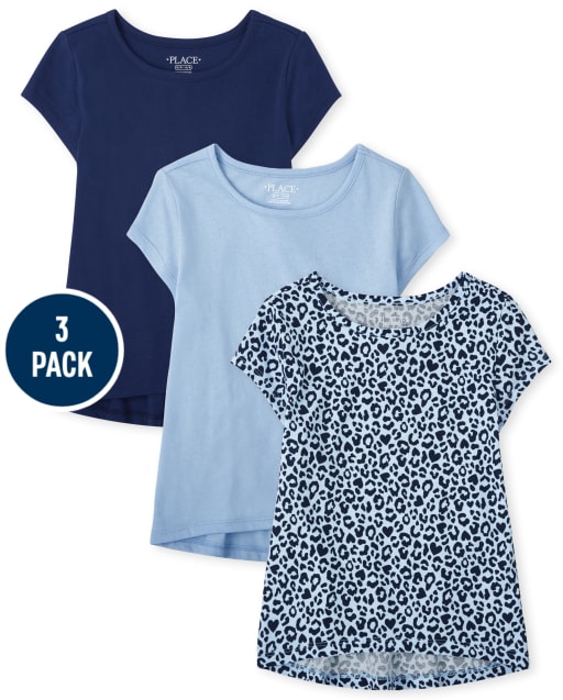Lot de 3 paires de hauts bas léopard pour fille