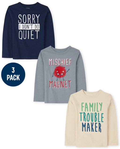 Baby And Toddler Boys Sassy Graphic Tee 3-Pack