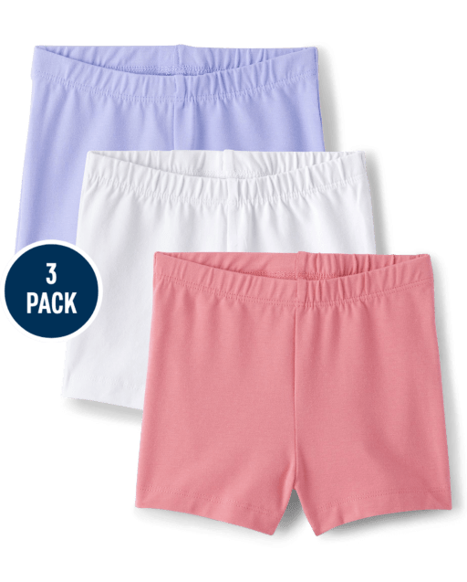 Toddler Girls Cartwheel Shorts 3-Pack