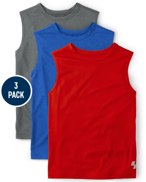 Boys Muscle Tank Top 3-Pack
