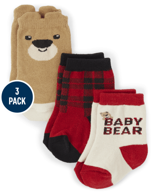 Baby Bear Midi Socks 3-Pack