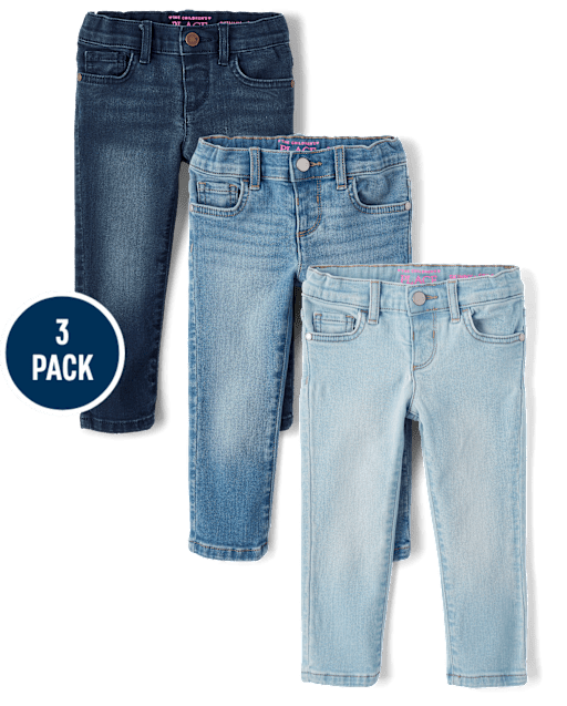 Toddler Girls Skinny Jeans 3-Pack