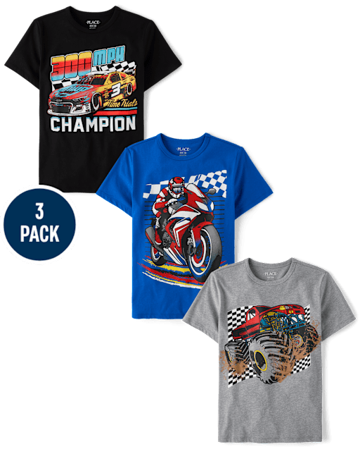 Boys Vehicle Graphic Tee
