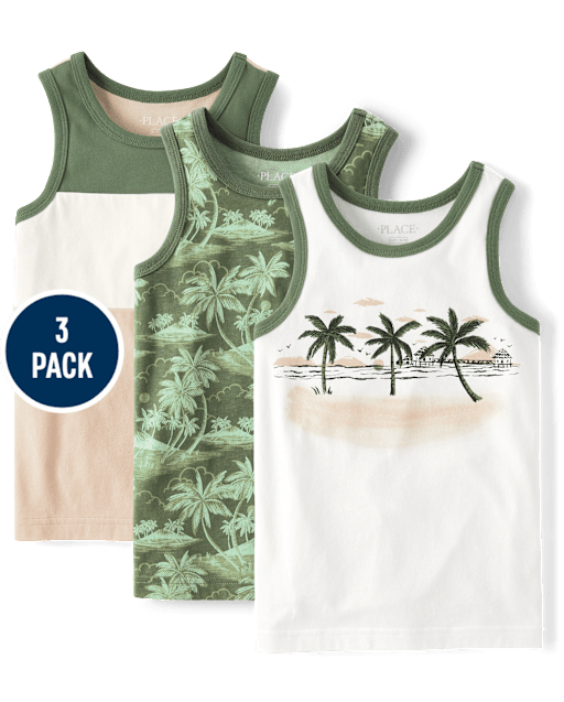 Boys Beach Tank Top 3-Pack