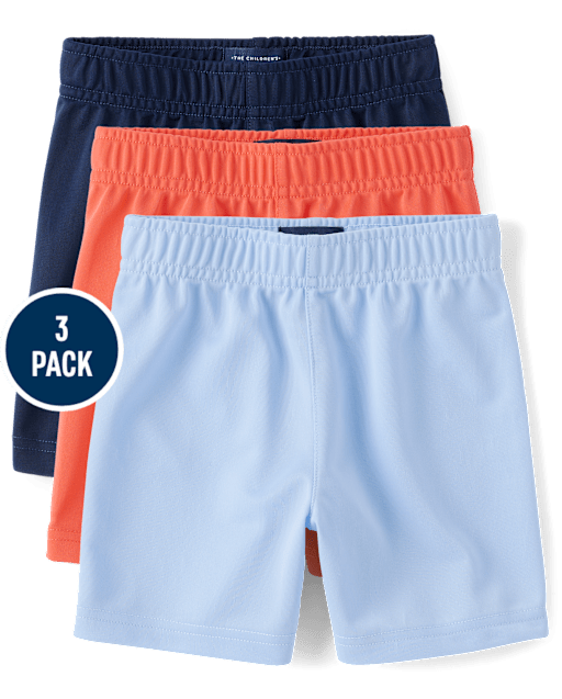 Lot de 3 shorts de basket-ball pour bébé et tout-petit garçon