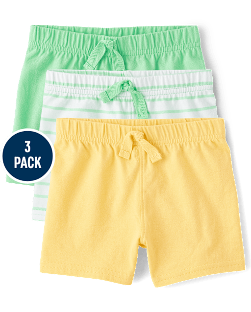 Lot de 3 shorts rayés pour bébé garçon