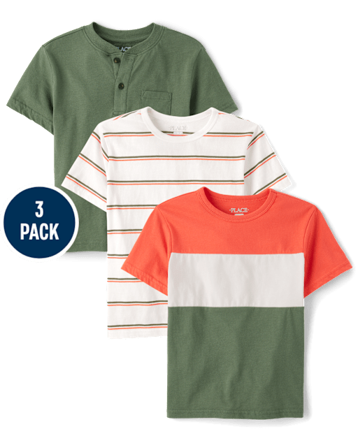 Boys Colorblock Top 3-Pack