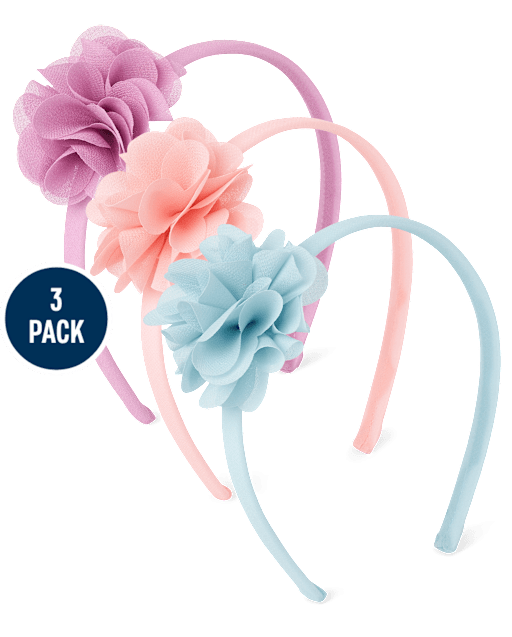 Girls Floral Headband 3-Pack