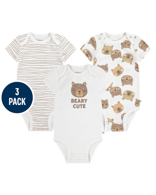 Baby Huggies Bear Bodysuit 3-Pack