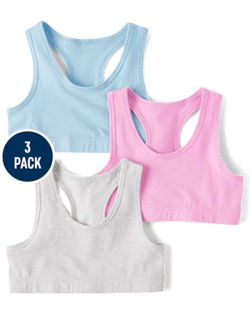 Girls Racerback Bralette 3-Pack