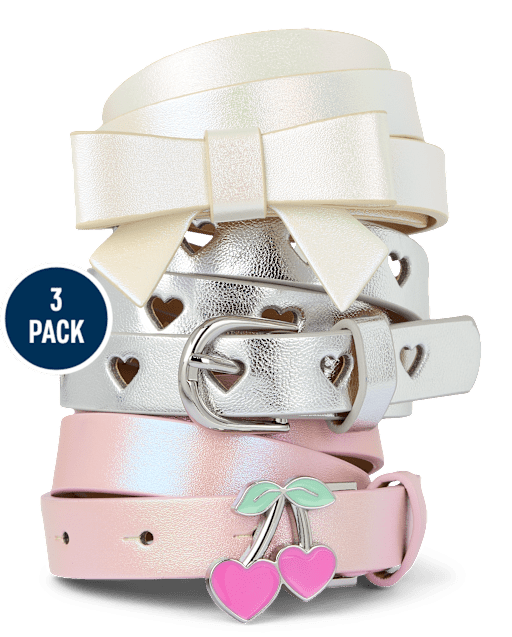 Girls Cherry Belt 3-Pack