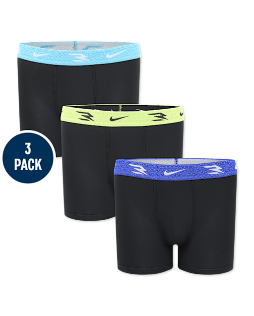 Boys Nike 3BRANDâ¢ by Russell Wilson Dri-FIT Boxer Brief Underwear 3-Pack