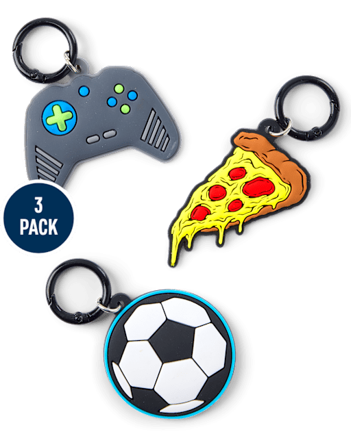Boys Video Game Backpack Charm 3-Pack