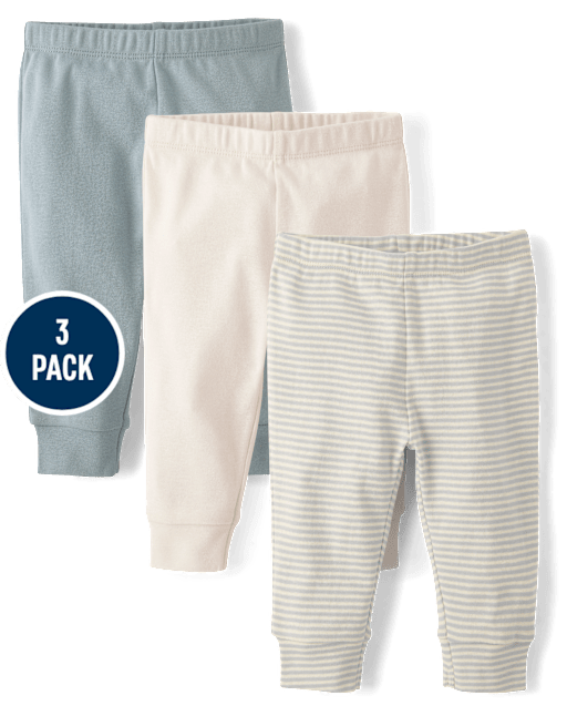 Baby Striped Pants 3-Pack