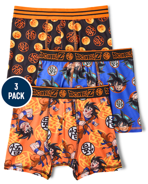 Boys Dragon Ball Zâ¢ Boxer Brief Underwear 3-Pack