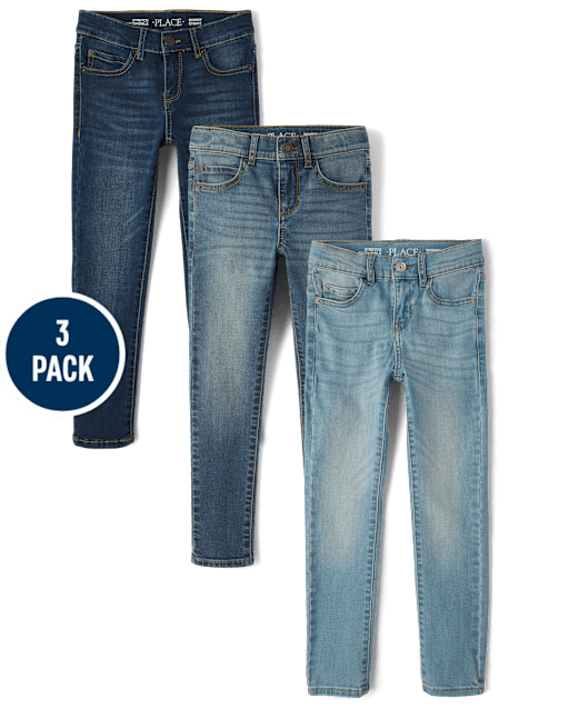 Boys Skinny Jeans 3-Pack