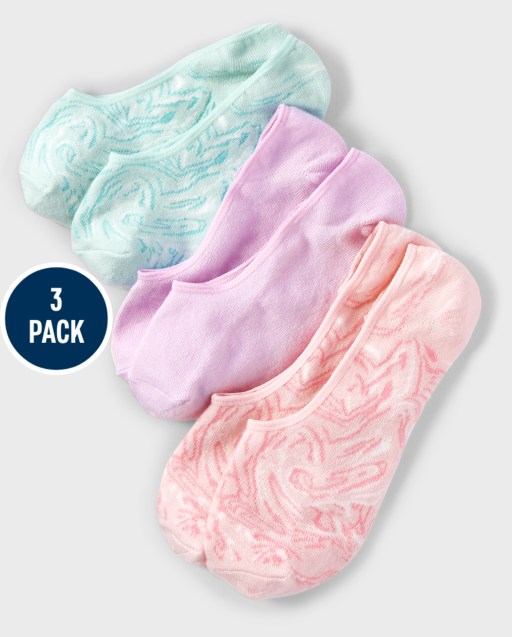 Paquete de 3 calcetines invisibles para niñas adolescentes