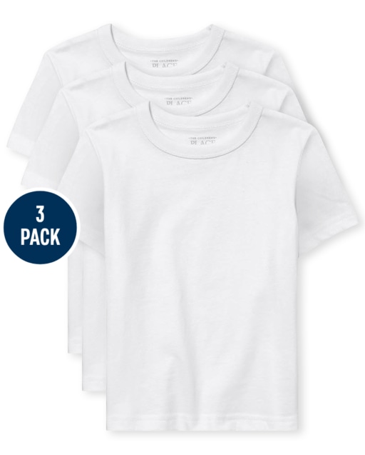 Paquete de 3 camisetas básicas con capas para bebés y niños pequeños
