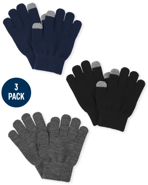 Boys Texting Gloves 3-Pack